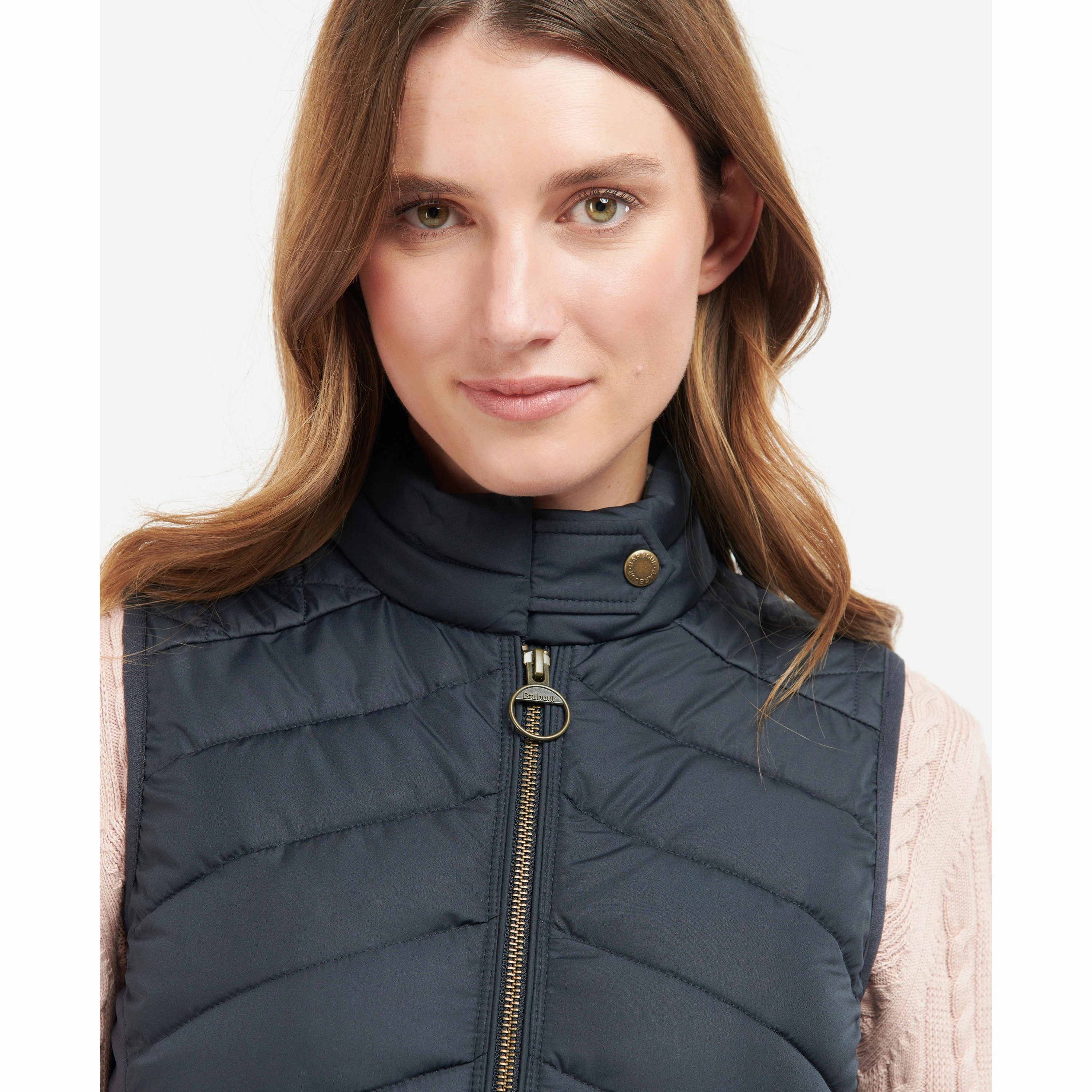 Clearance Steal Today Shop Grab Offer Barbour Stretch Cavalry Ladies Gilet - Dark Navy/Dark Navy Marl