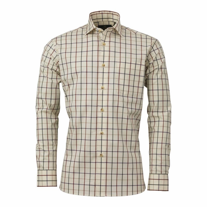 Price Drop Alert Laksen Mike Mens Shooting Shirt - Old Red/Olive/Heather/Sand