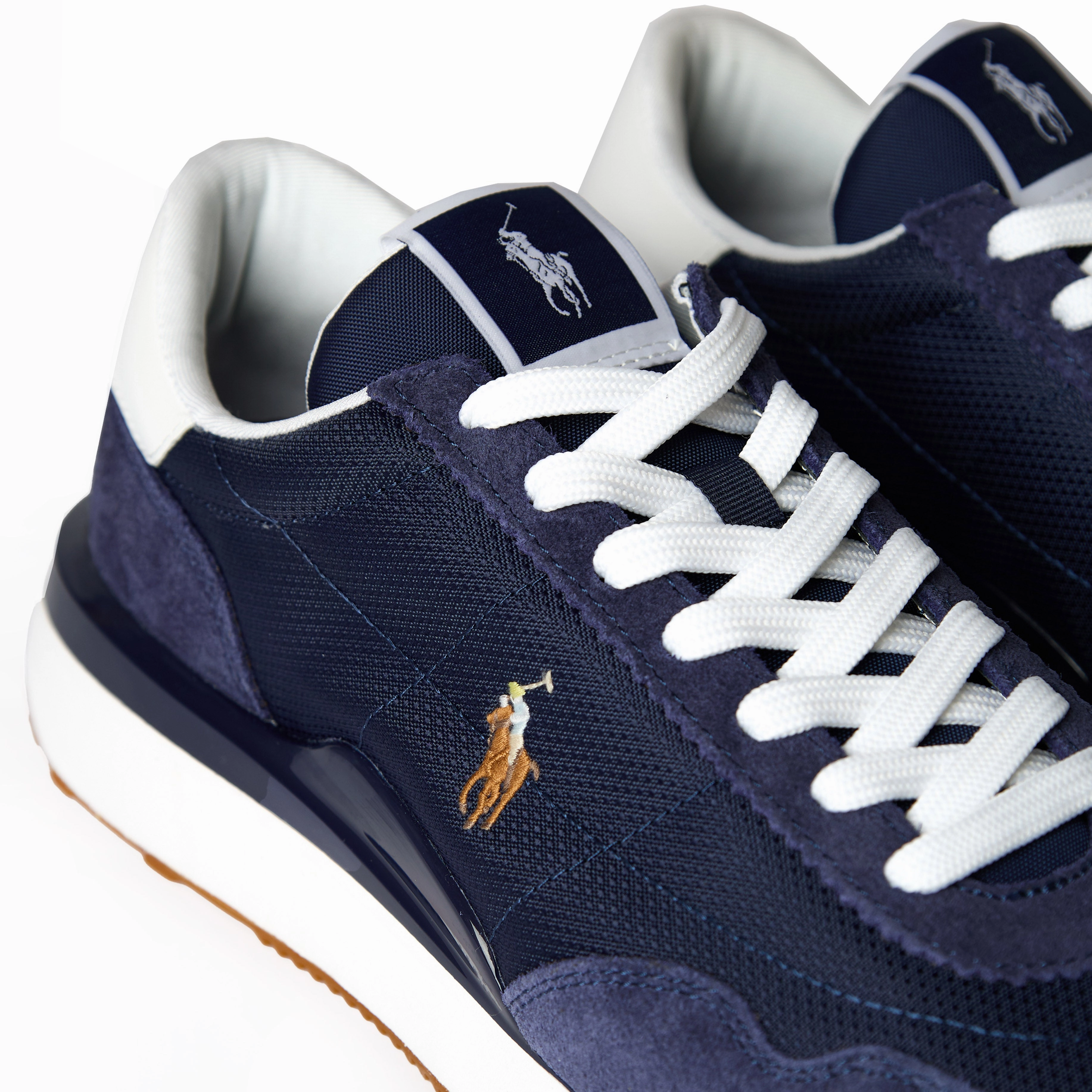 Polo Ralph Lauren Train 89 Suede / Oxford Trainer Navy / Multi Pp Limited Stock Hot Deal