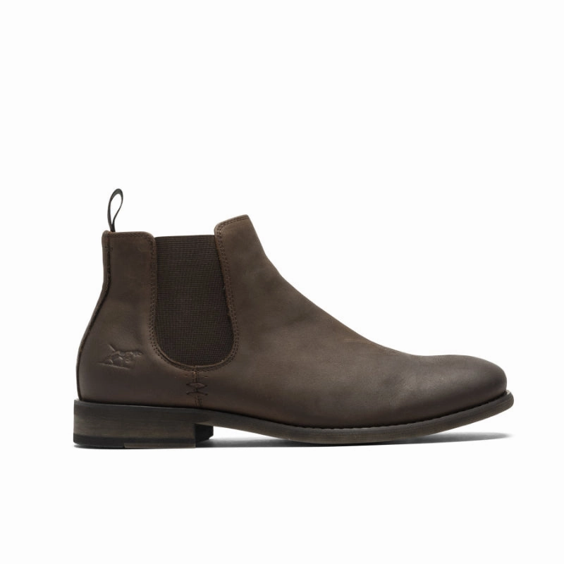 Flash Deal Today Rodd & Gunn Ealing Mens Leather Chelsea Boot - Chocolate