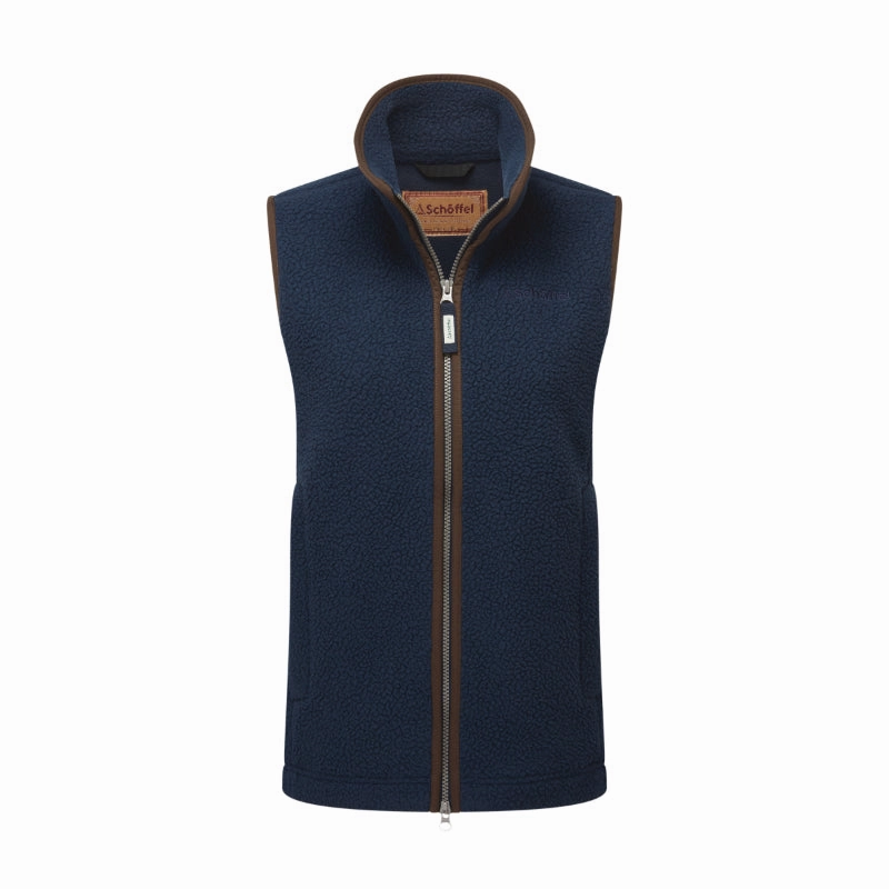 Schoffel Lyndon Retro Ladies Fleece Gilet - True Navy Shop Grab Now MustShop Sale