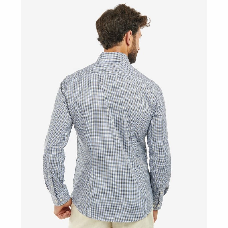 Instant Savings Inside Barbour Stanhope Tailored Fit Performance Mens Shirt - Navy