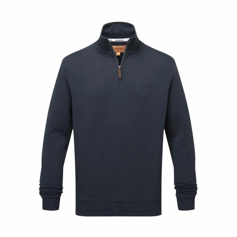 Schoffel St Merryn Mens 1/4 Zip Sweatshirt - True Navy Today Only Hot Sale