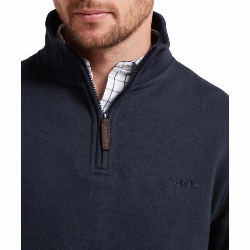 Online Exclusive Steal Schoffel St Merryn Mens 1/4 Zip Sweatshirt - True Navy