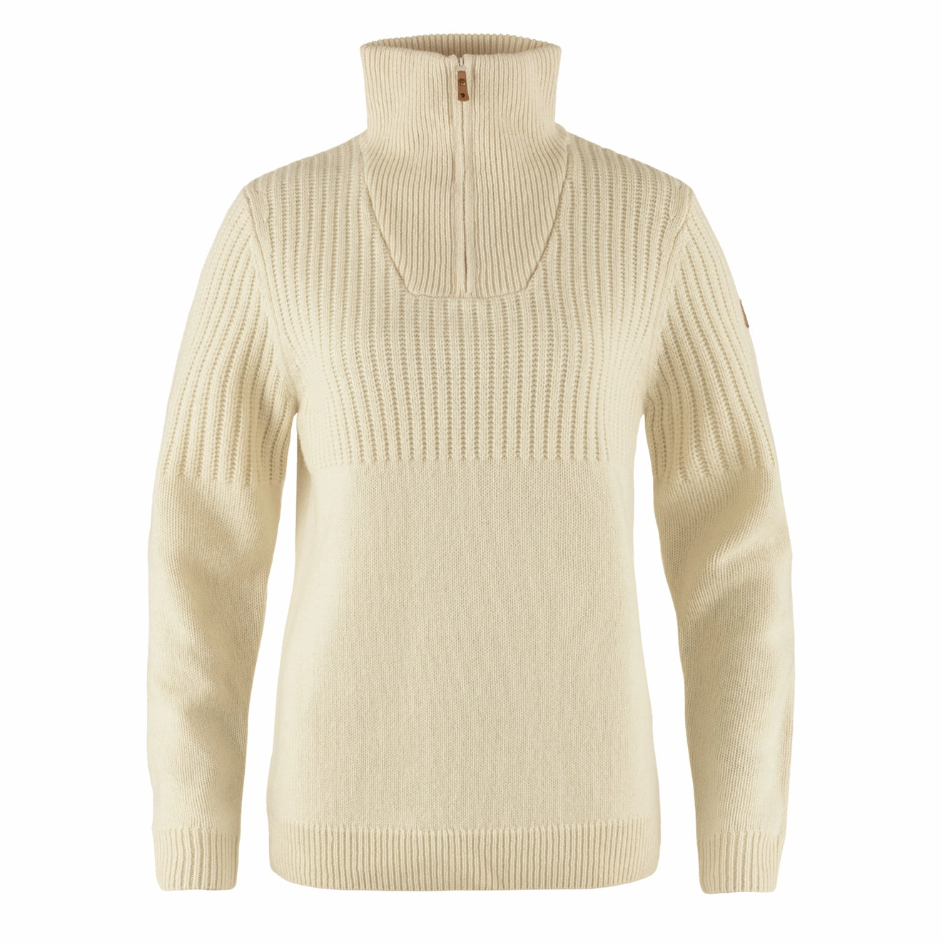 Fjallraven Womens Ovik Half Zip Knit Chalk White Grab Your Deal Today Today Only Offer
