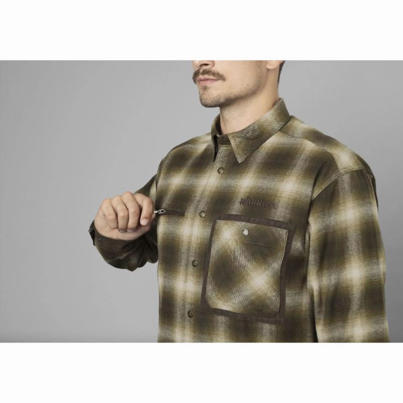 Sweet Deal Inside Harkila Folke Mens Shirt Jacket - Willow Green