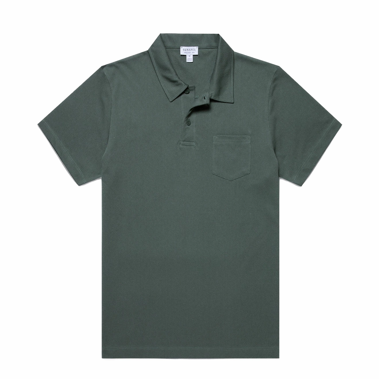 Sunspel S/S Riviera Polo Dark Green MustHave Steals Hot Discount Deal