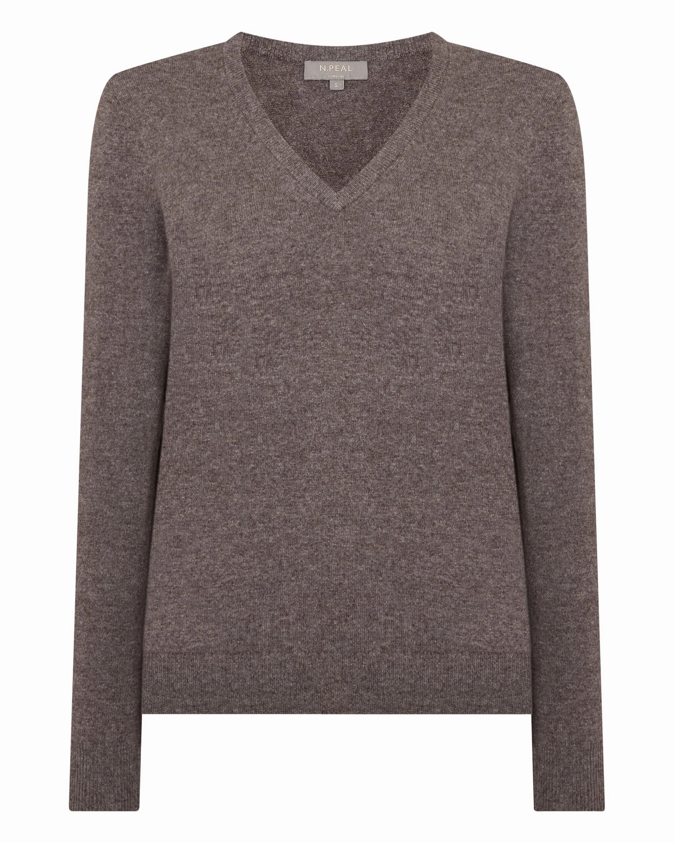 Shop Smart Deals Women'S Phoebe V Neck Cashmere Jumper Otter Brown