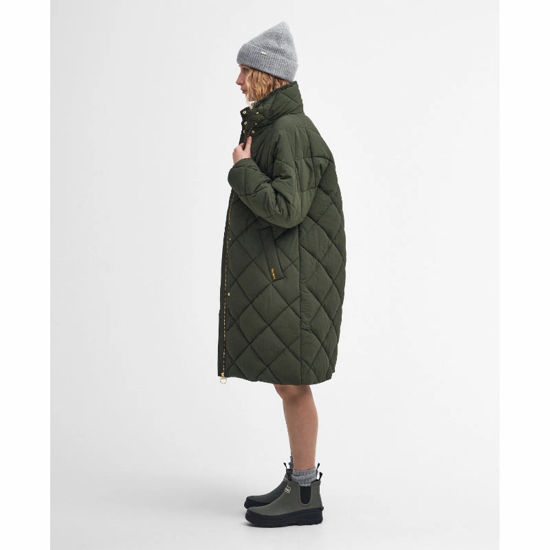 Barbour Bearnie Puffer Ladies Quilt Jacket - Olive/Ancient Dont Wait Save Today Daily Deal Frenzy