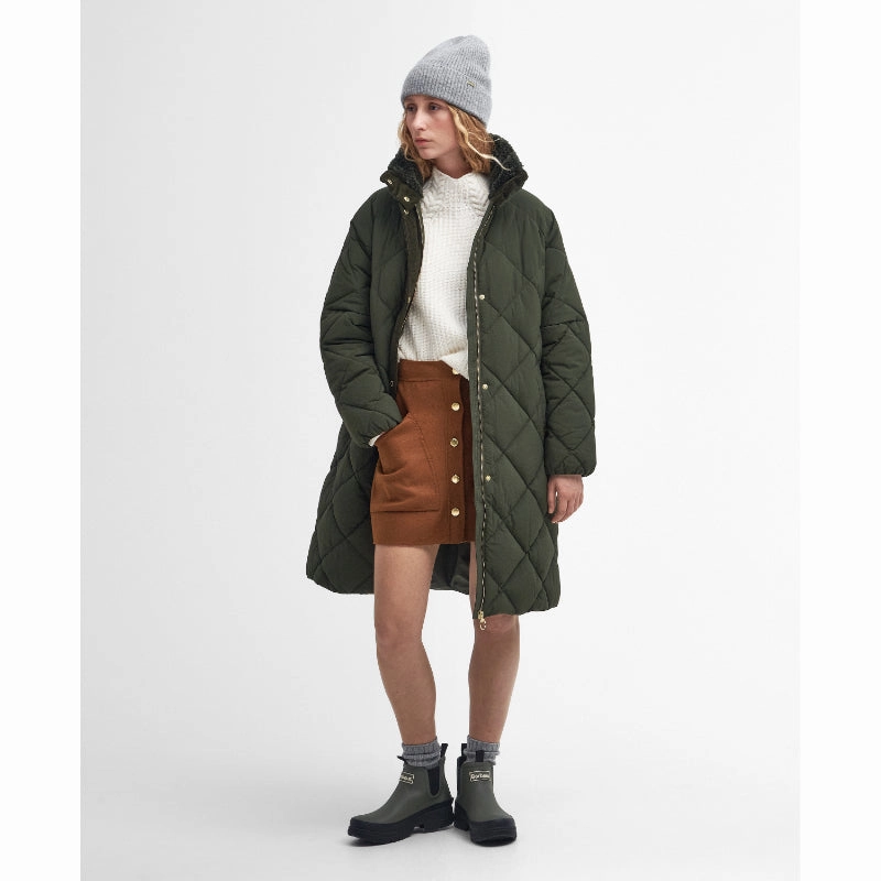 MustHave Deal Barbour Bearnie Puffer Ladies Quilt Jacket - Olive/Ancient