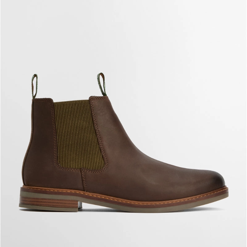 Barbour Farsley Mens Chelsea Boot - Choco Leather Special Price Offer Instant Deal Today