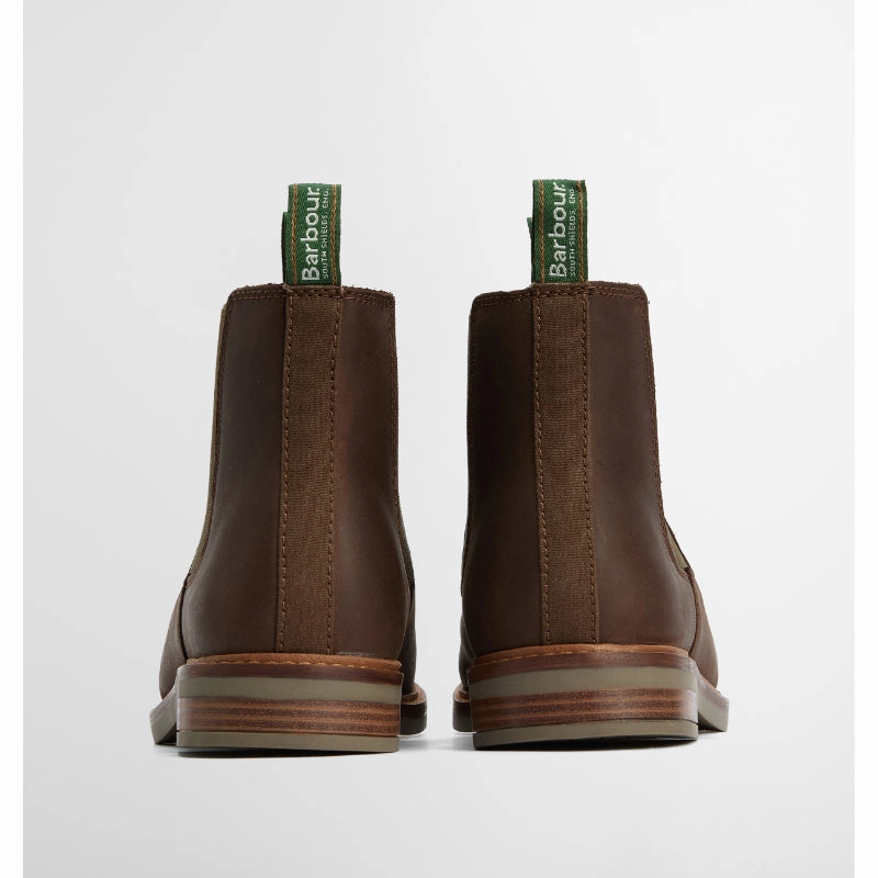 Barbour Farsley Mens Chelsea Boot - Choco Leather Flash Offer Today Daily Deal Frenzy