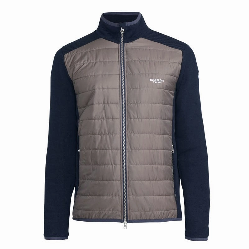 Holebrook Peder Windproof Mens Full Zip Jacket - Navy/Mole Sweet Deal Inside Today Only Discount Alert