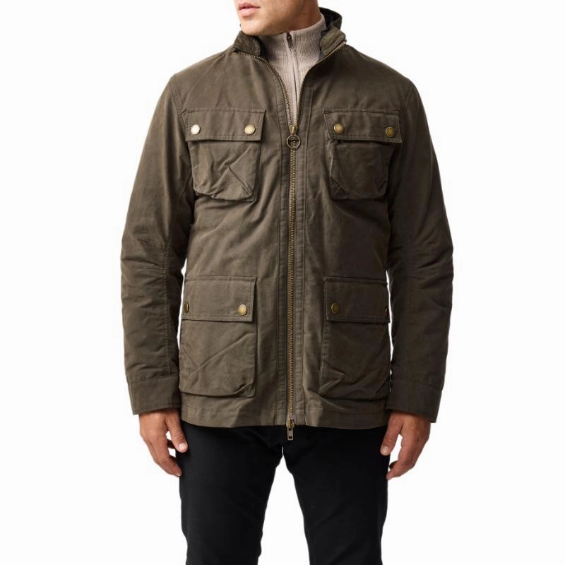 Rodd & Gunn Aberdeen Mens Jacket - Deep Olive Dont Miss This Offer Grab It Before Gone