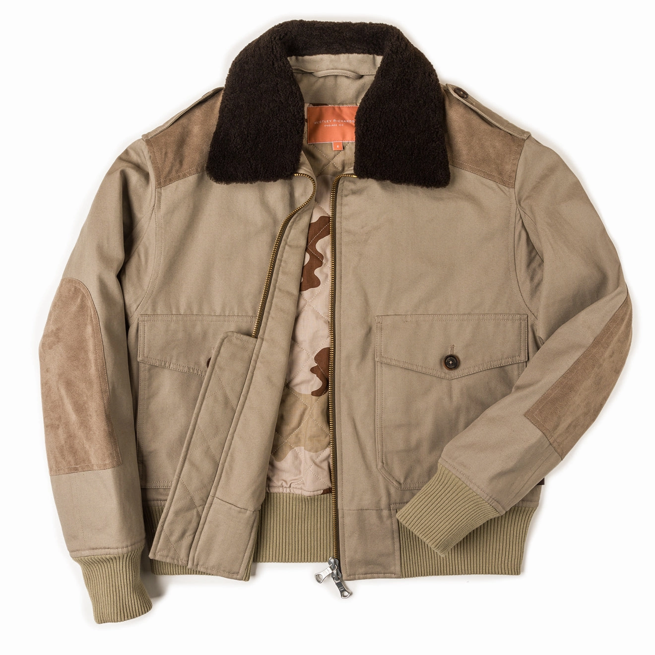Limited Time Sale Westley Richards Hide Jacket Sand Stone
