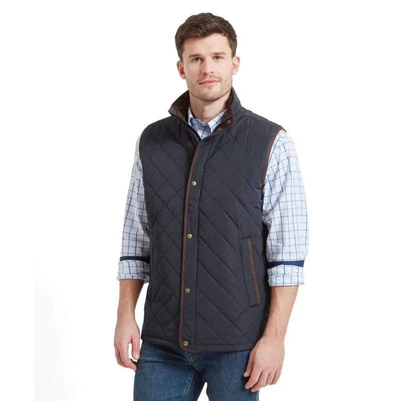 Schoffel Barrowden Quilted Mens Gilet - Midnight Deal Frenzy Today Perfect Gift Sale