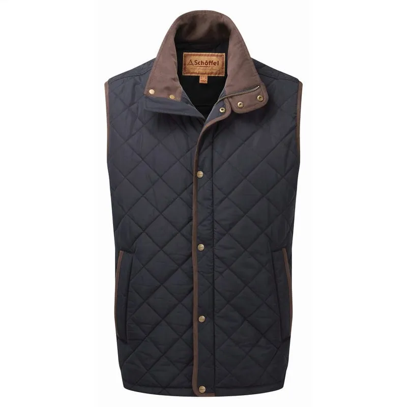 Schoffel Barrowden Quilted Mens Gilet - Midnight Flash Deal Alert