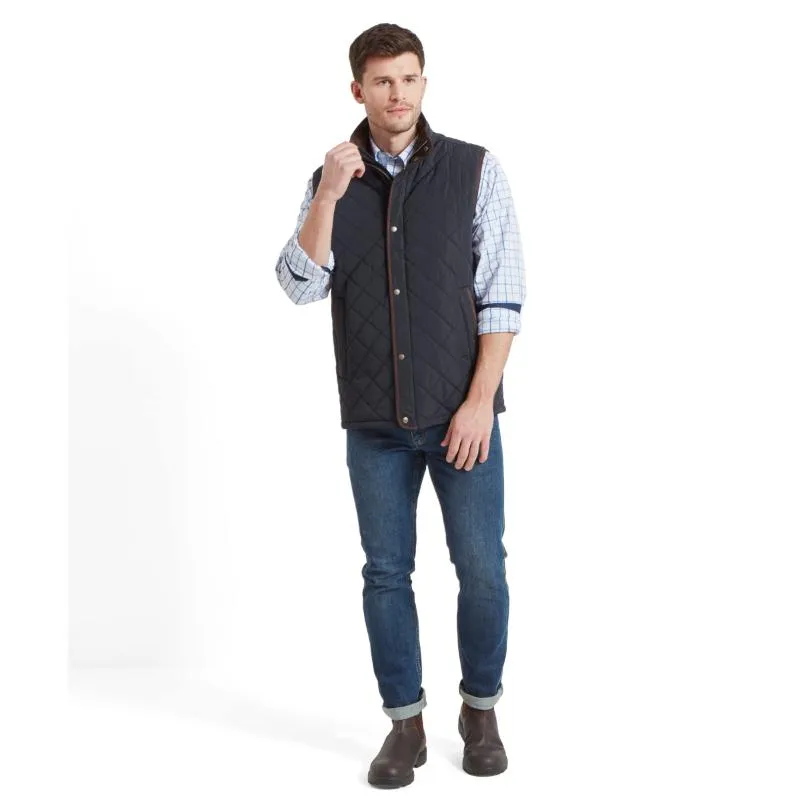 Schoffel Barrowden Quilted Mens Gilet - Midnight MustShop Sale Today Only Discount