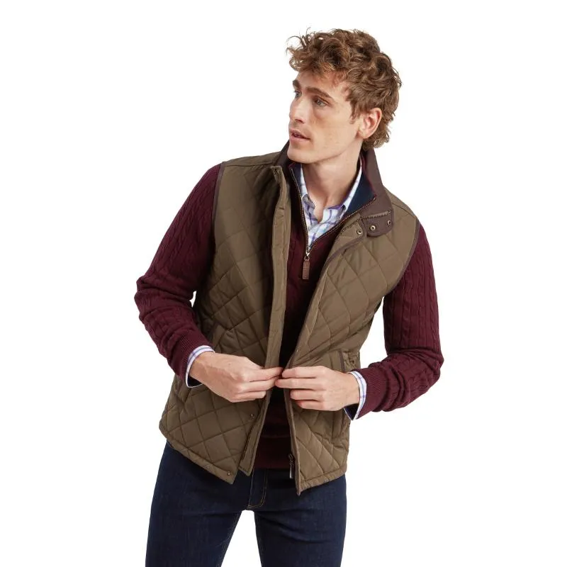Schoffel Barrowden Quilted Mens Gilet - Olive Dont Miss These Savings Hot Sale Today