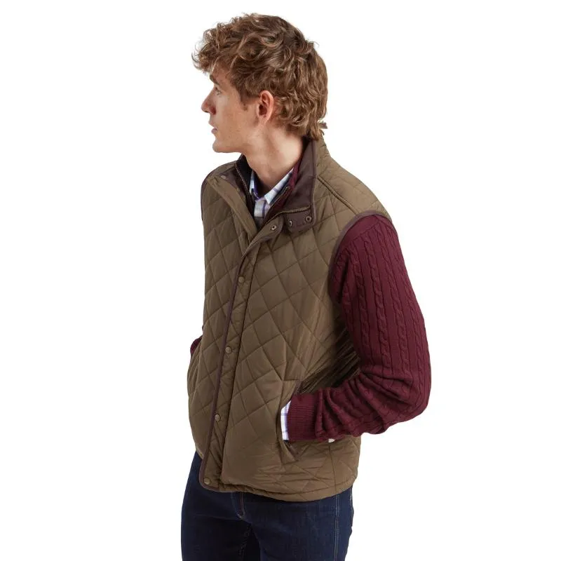 Dont Miss This Steal Schoffel Barrowden Quilted Mens Gilet - Olive