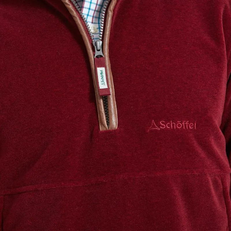 Clearance Event Hot Pick of the Day Schoffel Berkeley Mens 1/4 Zip Fleece - Claret