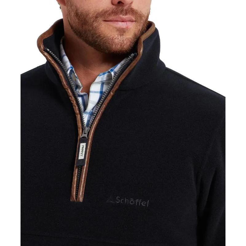 Best Seller Deal Todays Trending Deals Schoffel Berkeley Mens 1/4 Zip Fleece - Navy