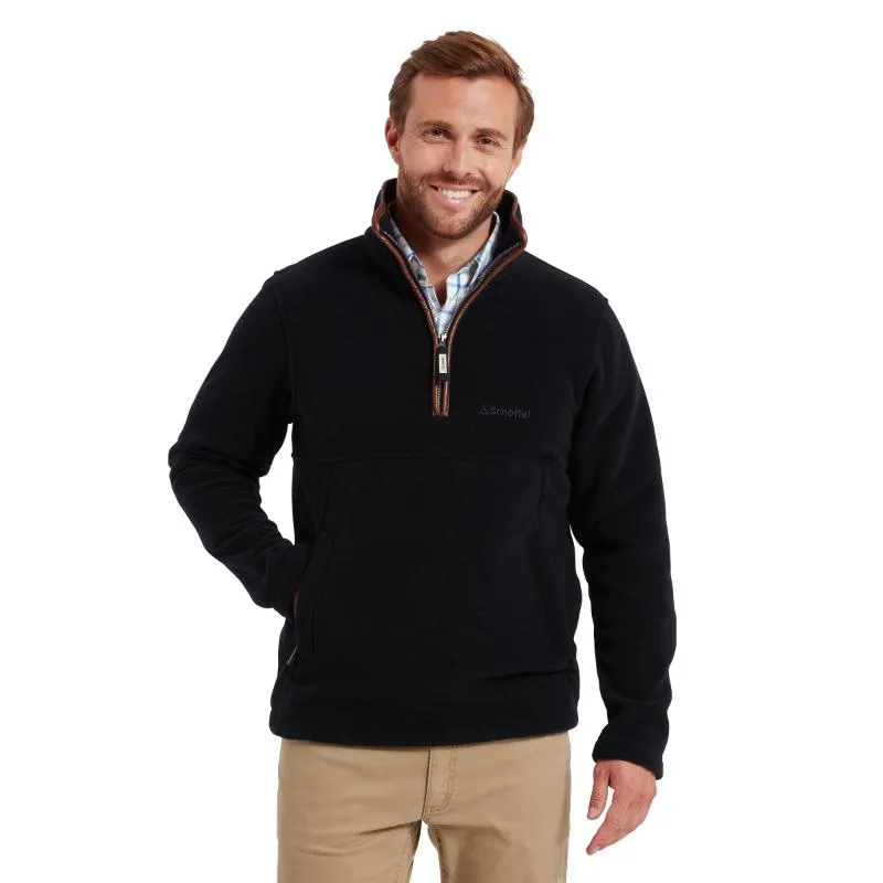 Schoffel Berkeley Mens 1/4 Zip Fleece - Navy Sale Ending Soon Limited Time Discount