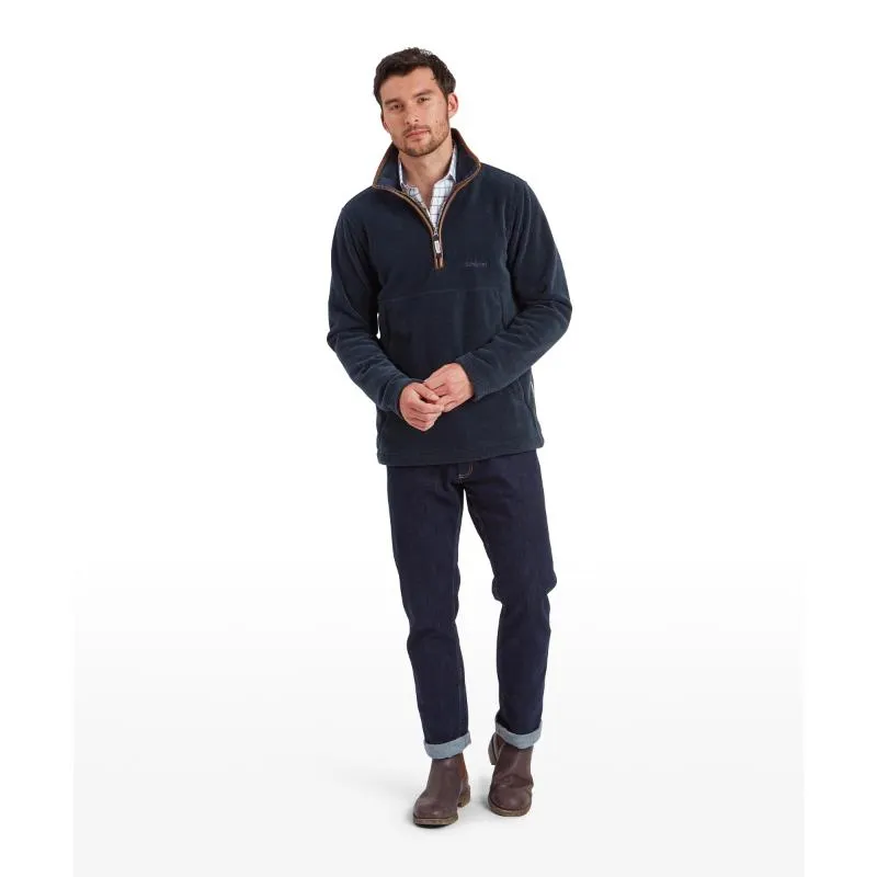 Save Big Today Big Sale Today Schoffel Berkeley Mens 1/4 Zip Fleece - Petrol Blue