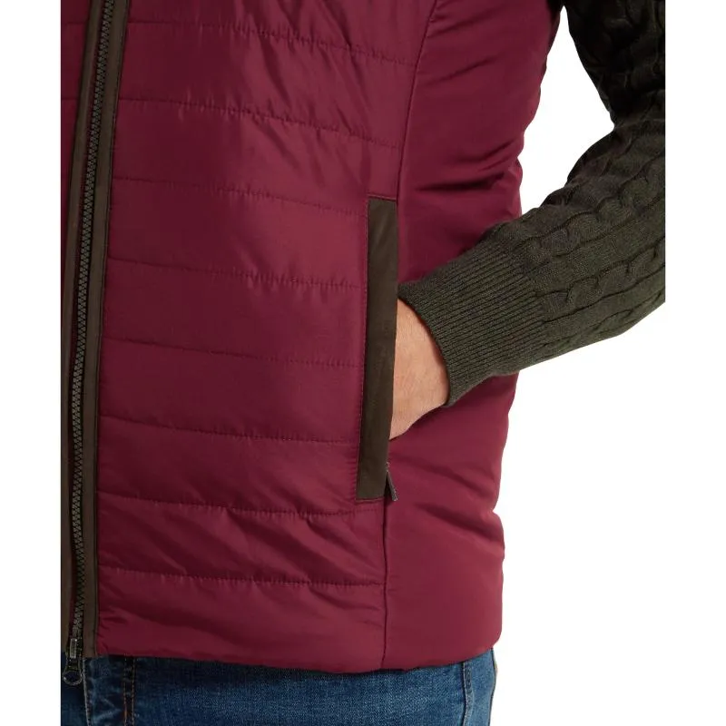 Deal of the Day Schoffel Brora Mens Primaloft Gilet - Bordeaux