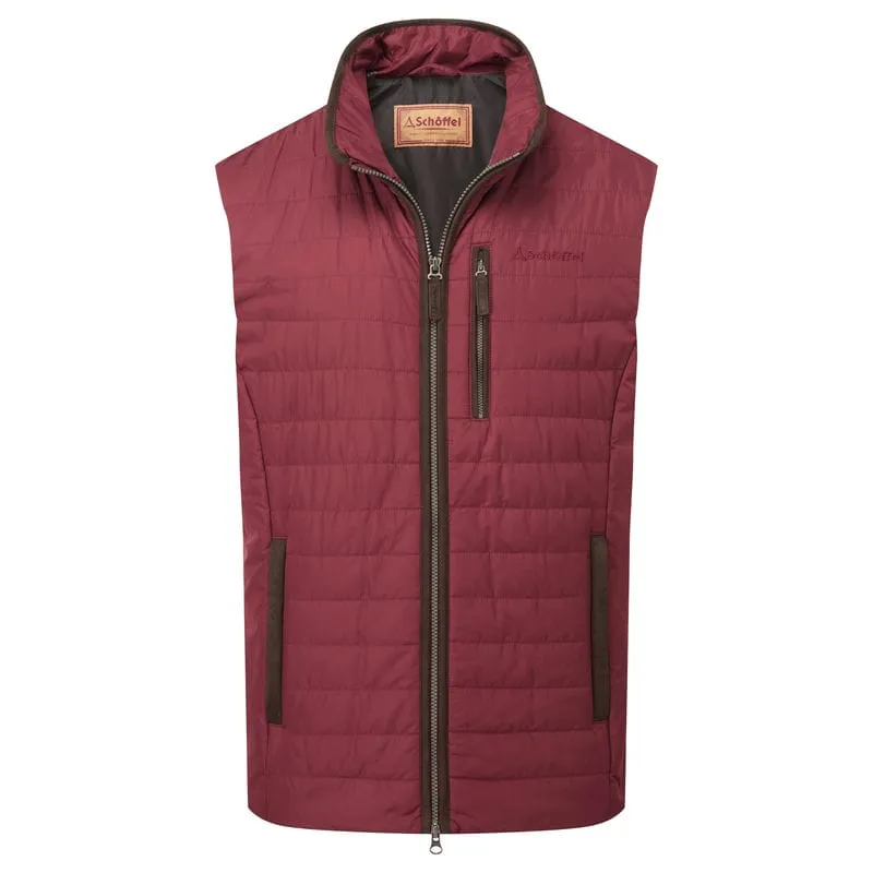Schoffel Brora Mens Primaloft Gilet - Bordeaux Shop Grab Now