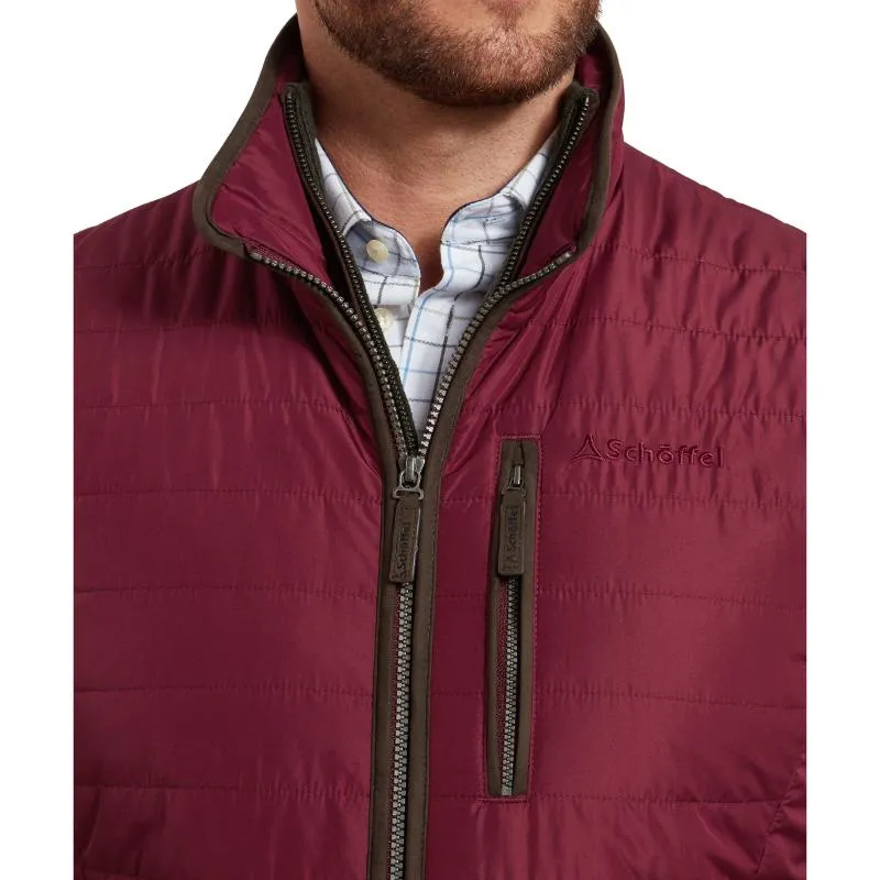 Schoffel Brora Mens Primaloft Gilet - Bordeaux Instant Savings Inside