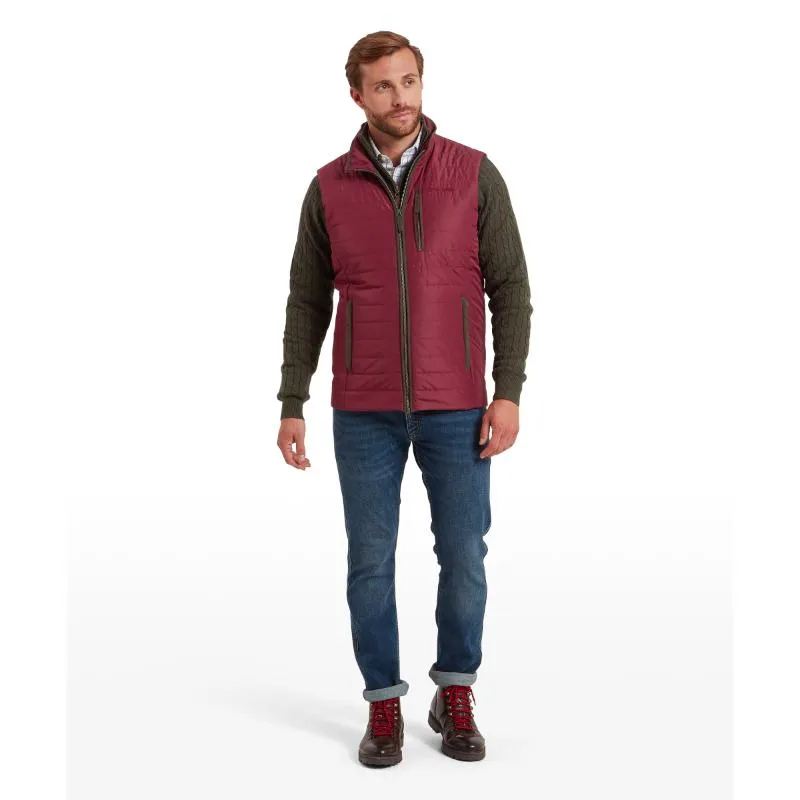 Trending Hot Deal Hot Deals Today Schoffel Brora Mens Primaloft Gilet - Bordeaux