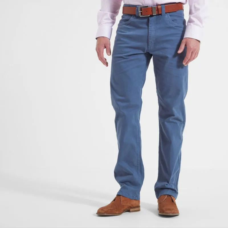Schoffel Canterbury 5 Pocket Mens Jean - Slate Blue Steal Todays Offer