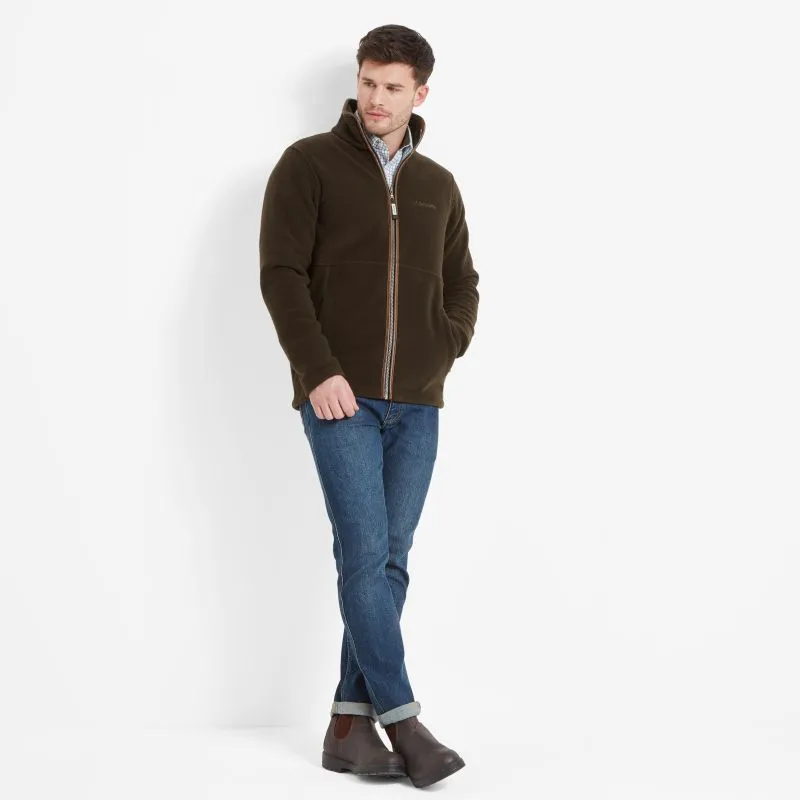 Trending Hot Deal Schoffel Cottesmore Mens Fleece Jacket - Dark Olive