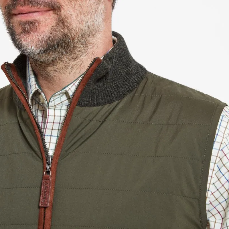 Limited Stock Deals Exclusive Hot Pick Schoffel Hybrid Lambswool Aerobloc Mens Gilet - Loden