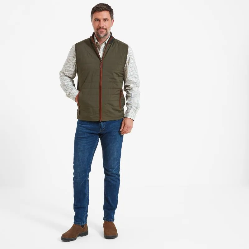 Schoffel Hybrid Lambswool Aerobloc Mens Gilet - Loden Big Sale Today Perfect Gift Sale