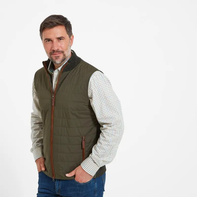 Trending Deals Today Best Deal Alert Schoffel Hybrid Lambswool Aerobloc Mens Gilet - Loden