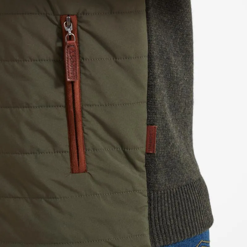 Grab the Deal Now Schoffel Hybrid Lambswool Aerobloc Mens Gilet - Loden