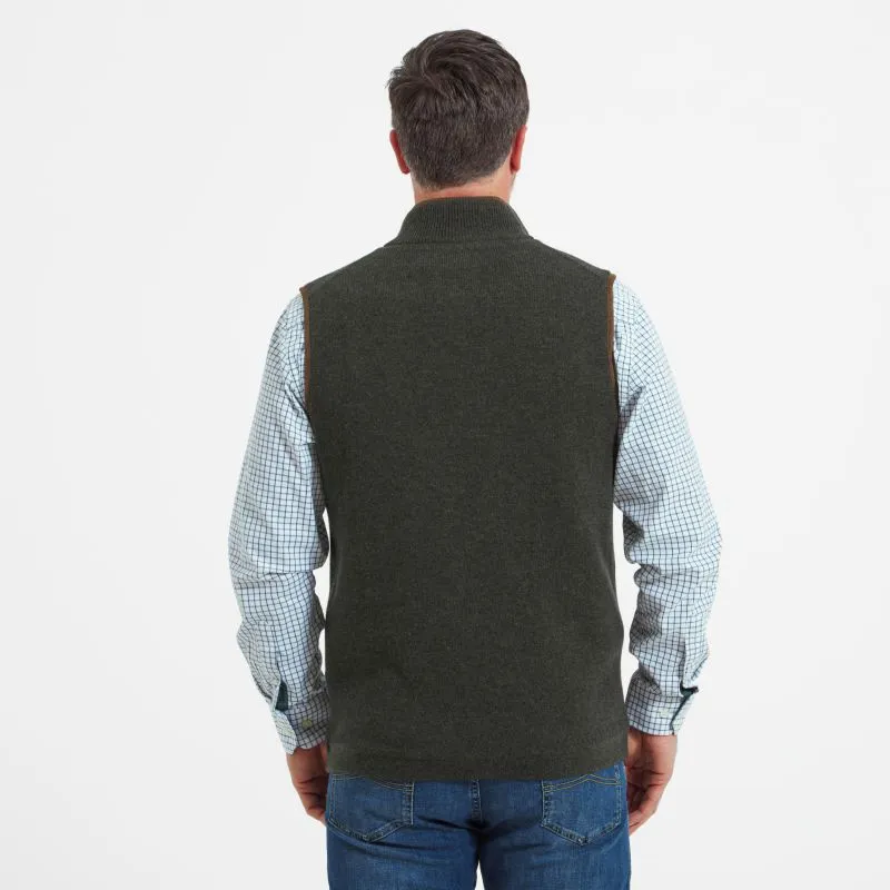 Schoffel Mens Lambswool Aerobloc Gilet - Loden Todays Hot Savings