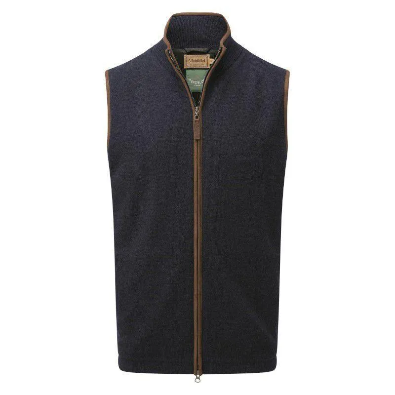 Schoffel Mens Lambswool Aerobloc Gilet - Navy Mega Online Discount Gift Ideas Galore