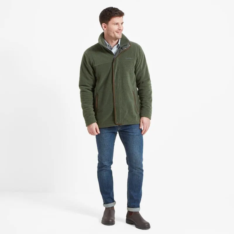 Schoffel Mens Rutland Fleece Jacket - Cedar Green Grab the Deal Now