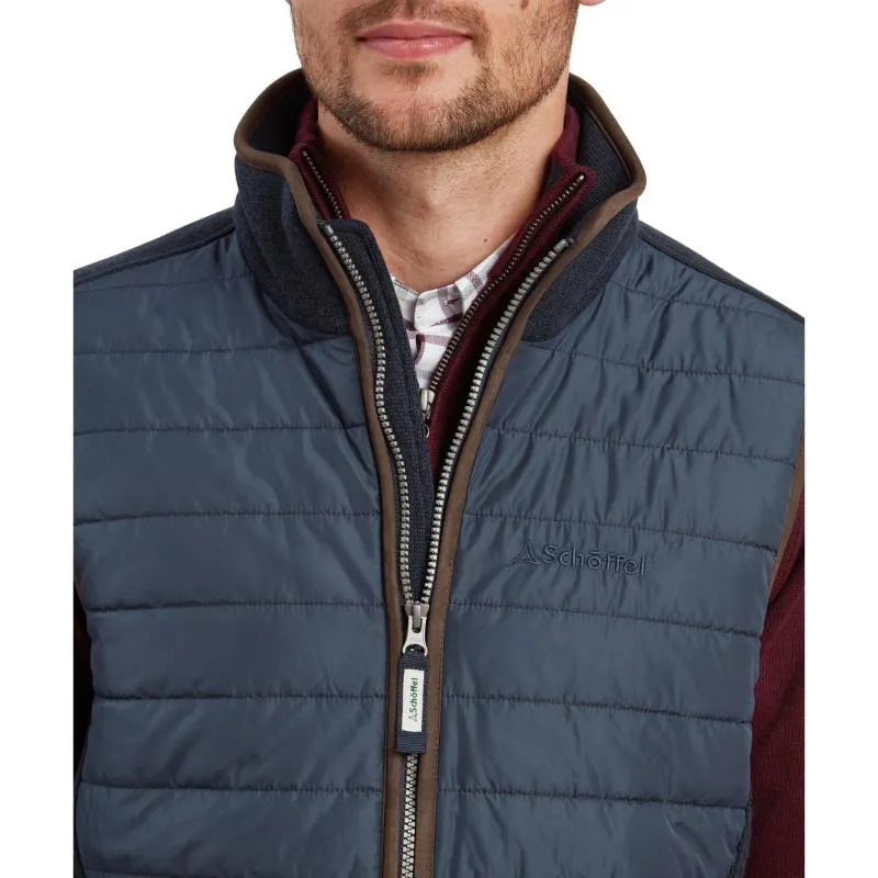 Schoffel Oakham Hybrid Mens Gilet - Petrol Blue Big Price Drop