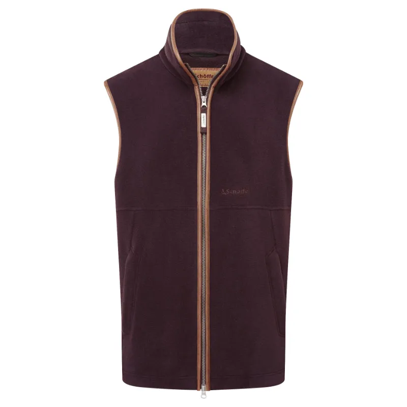 Clearance Savings Now Schoffel Oakham Mens Fleece Gilet - Port