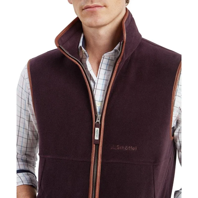 Schoffel Oakham Mens Fleece Gilet - Port Limited Time Sale