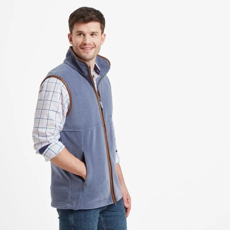 Trending Hot Picks Special Surprise Sale Schoffel Oakham Mens Fleece Gilet - Stone Blue