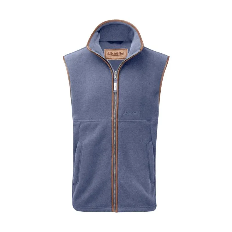 Sale Ending Soon Todays Mega Savings Schoffel Oakham Mens Fleece Gilet - Stone Blue