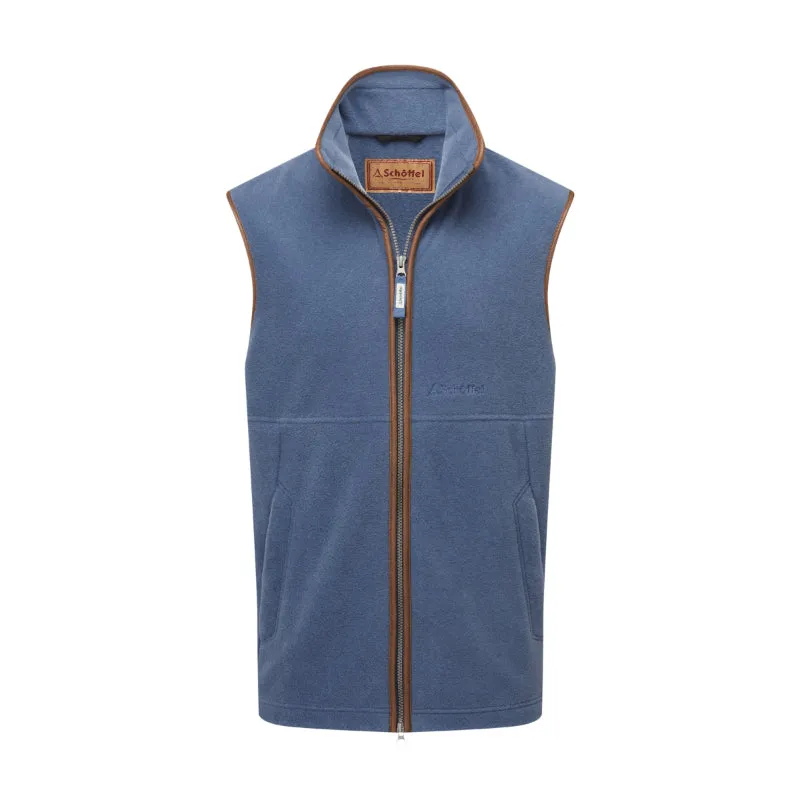 Limited Stock Alert Surprise Offer Now Schoffel Oakham Mens Fleece Gilet - Storm Blue
