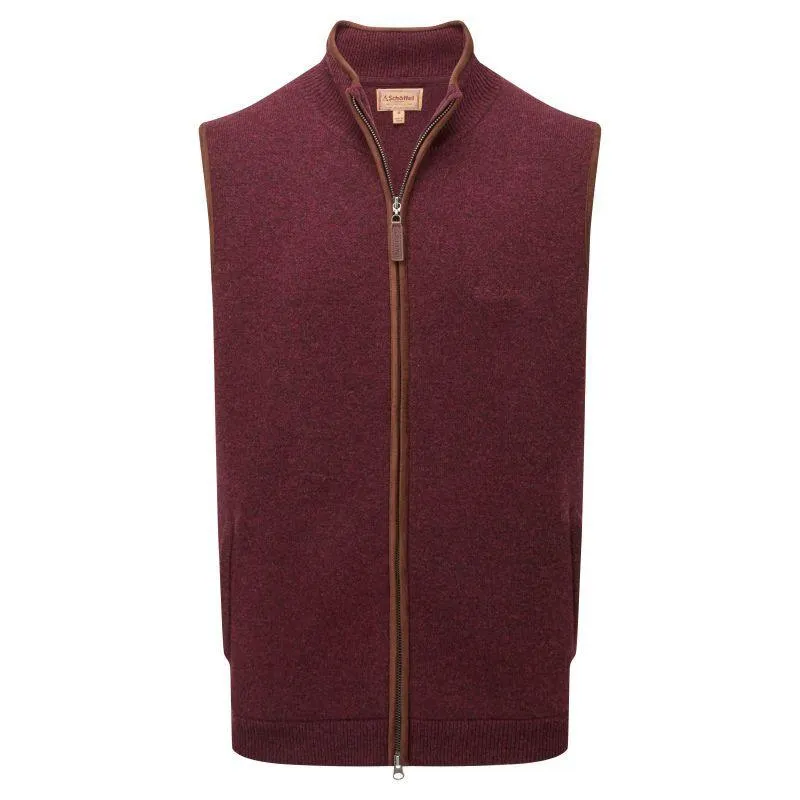 Hot Deal Alert Mega Online Discount Schoffel Orkney Merino Mens Gilet - Damson