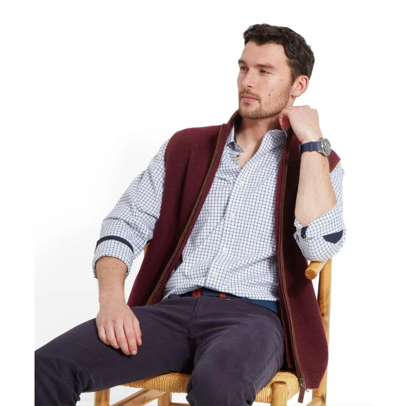 Best Seller Deal Schoffel Orkney Merino Mens Gilet - Damson