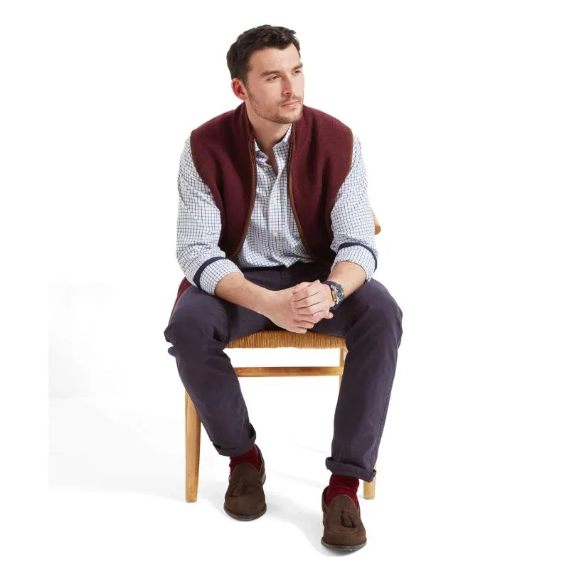 Special Savings Today Clearance Blowout Schoffel Orkney Merino Mens Gilet - Damson